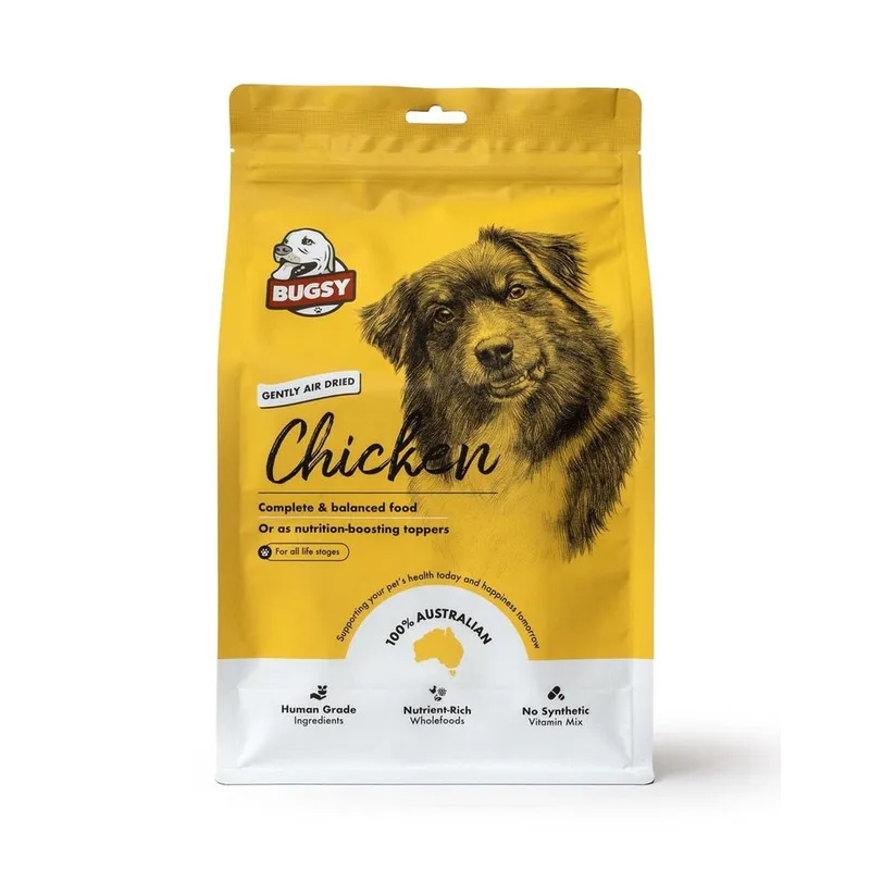 Bugsy's Gently Air Dried Chicken Dog Food 3.5kg
