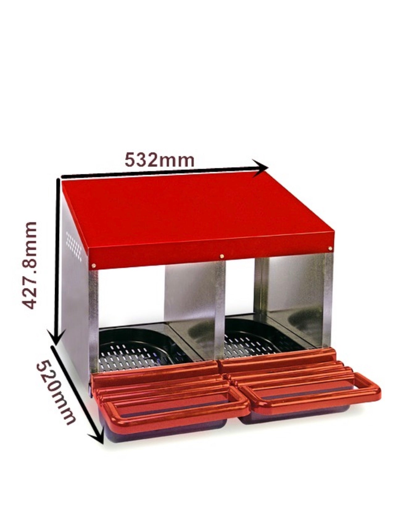 Chicken Rollaway Nesting Box – 2 Hole Automatic Nest Box for Hens & Poultry