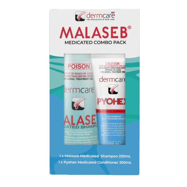 Dermcare Malaseb 250ml + Pyohex 200ml Combo Pack