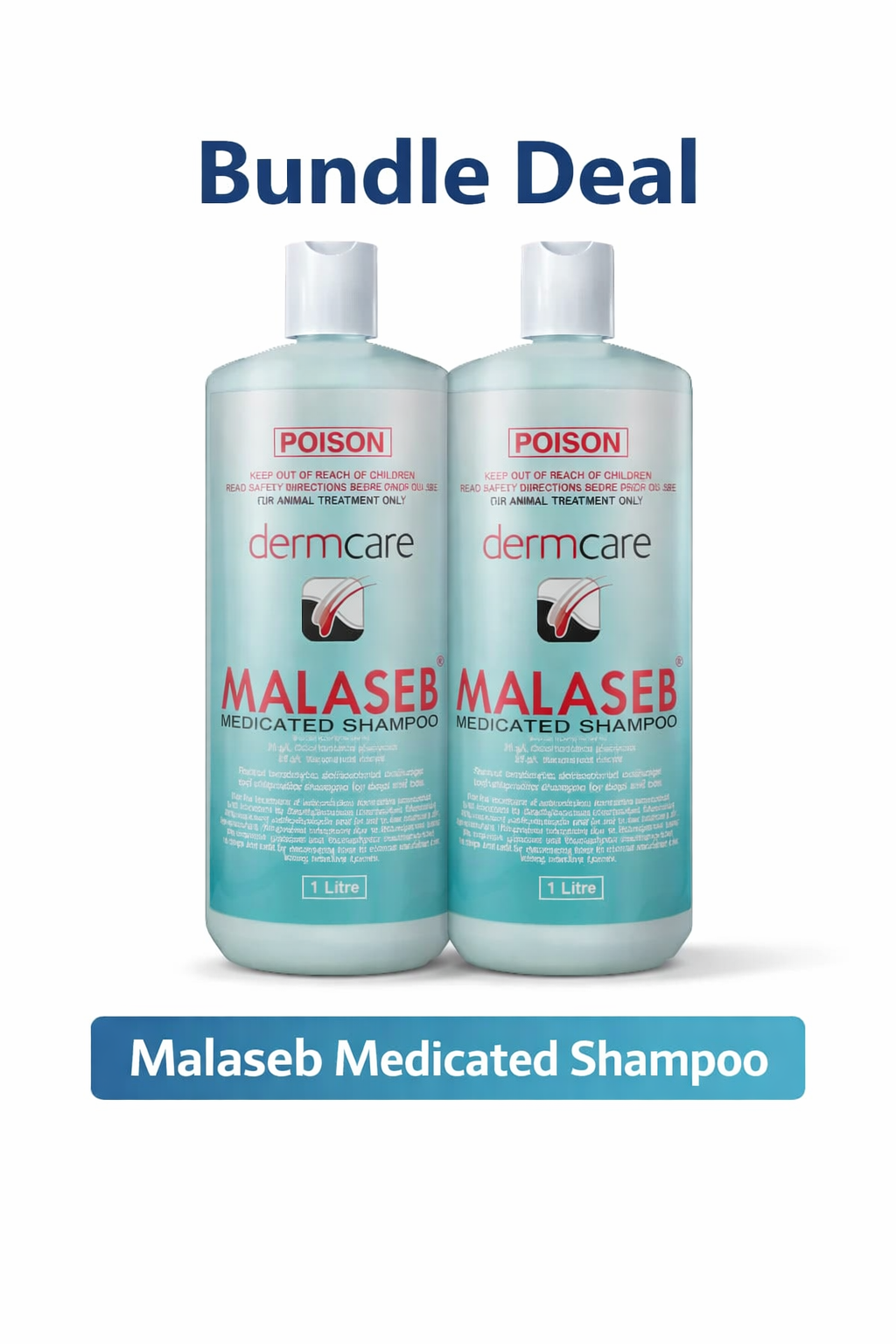 Dermcare Malaseb Shampoo 1 Lt x 2