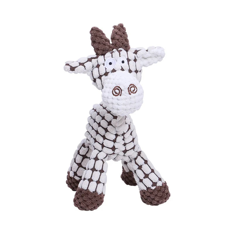 Squeaky Soft Corduroy Dog Toy's Sheep, Dog, Donkey