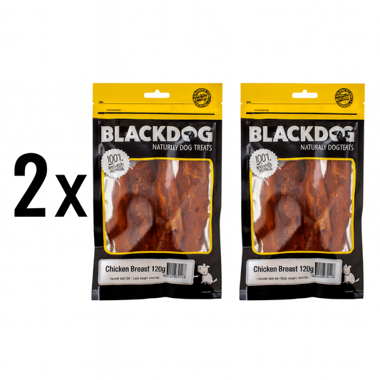 Blackdog Chicken Breast 2 x 120g dog training treats Australia