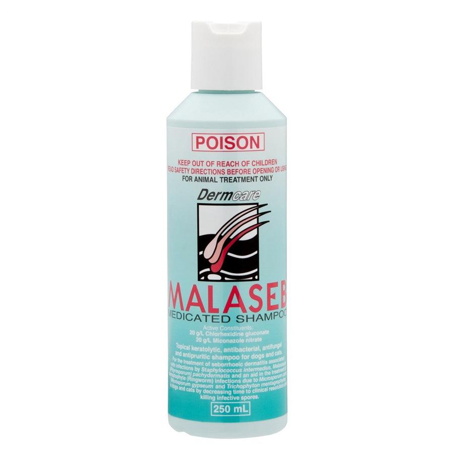 Aloveen vs Dermcare dog shampoo comparison featuring Aloveen, Malaseb and Pyohex products