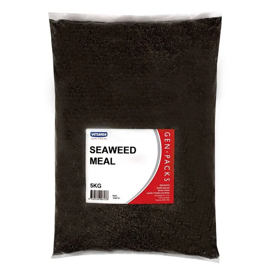 Horse feed supplements including Gen Pack linseed oil seaweed meal brewers yeast and mineral supplements Australia