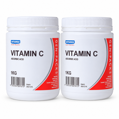 Gen Pack Vitamin C Powder 2kg 2 x 1kg animal supplement multipack