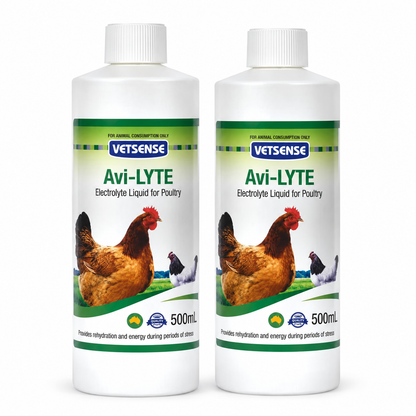 Vetsense Avi-LYTE 500mL 2 Pack poultry electrolytes