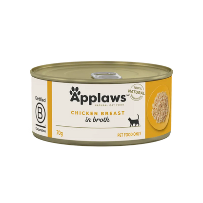 Applaws Chicken Breast in Broth Cat Food 70g 24 Pack