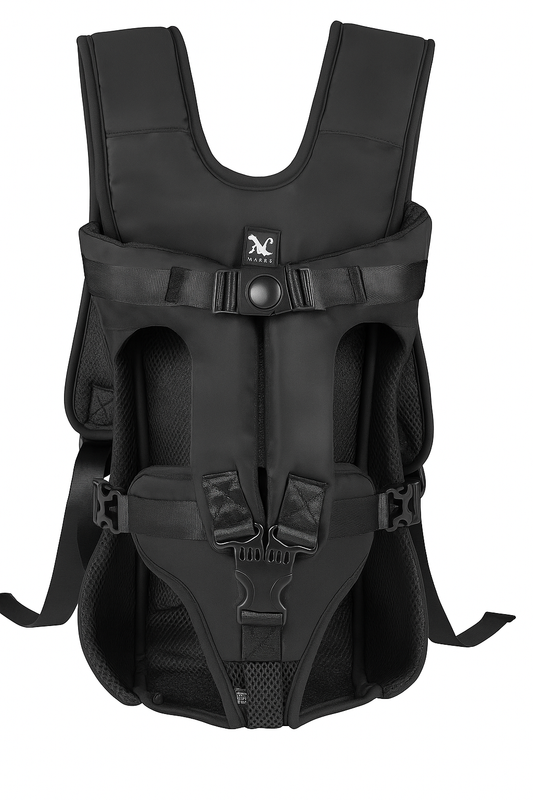 Dog Chest Backpack Large Black