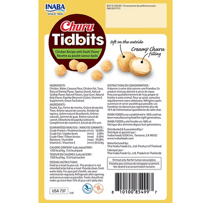 Inaba Cat Churu Tidbits Chicken With Dashi Flavor 96g