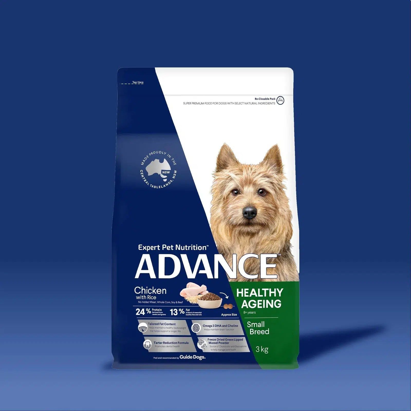 ADVANCE Healthy Ageing Small Breed Chicken with Rice