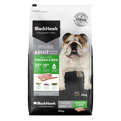 BLACKHAWK Chicken And Rice Adult Dog Food