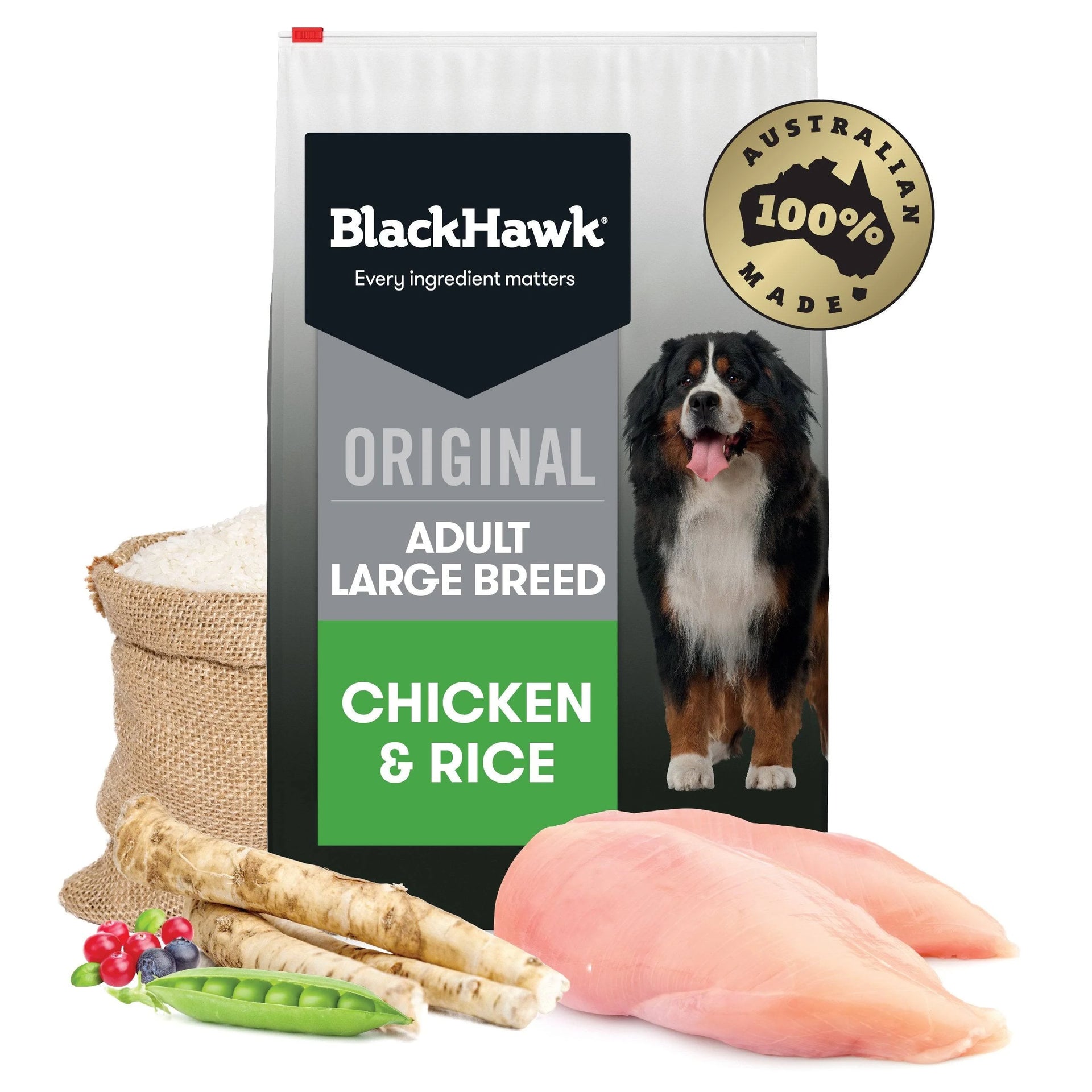 BLACKHAWK Large Breed Chicken And Rice Adult Dog Food