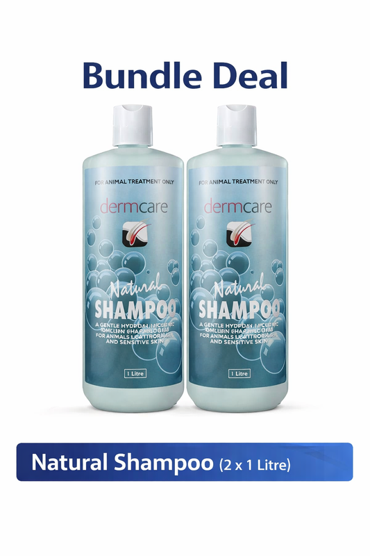 Dermcare Natural Shampoo 1 Litre x 2