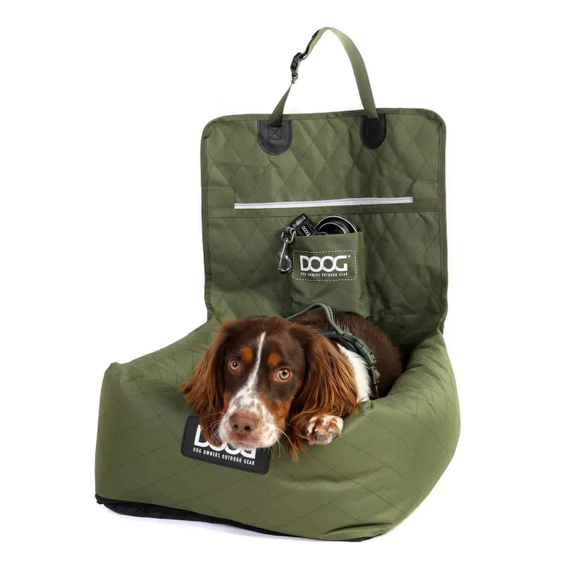 DOOG Dog Car Seat Green (Small to Medium Breeds)