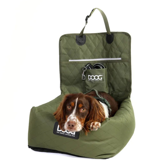 DOOG Dog Car Seat Green (Small to Medium Breeds)