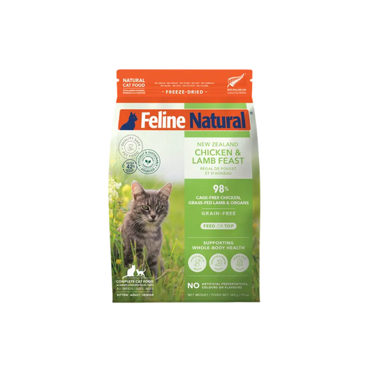 Feline Natural Chicken & Lamb Freeze-Dried Cat Food 320g