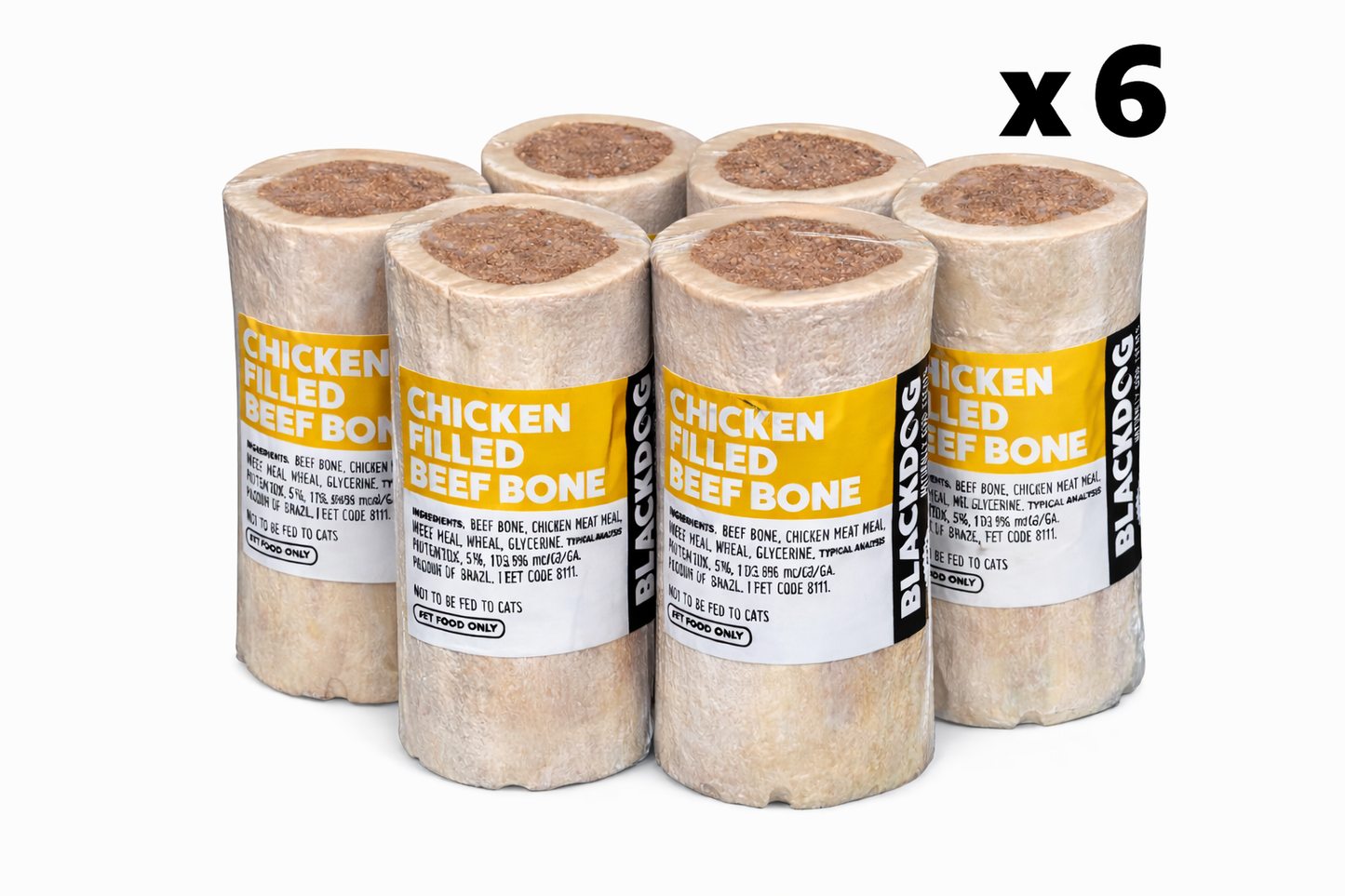 Blackdog Chicken Filled Marrowbone – Value Bundle (6 Bones)