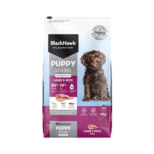 Black Hawk Puppy Small Breed Lamb & Rice 10kg premium Australian dry dog food for small breed puppies