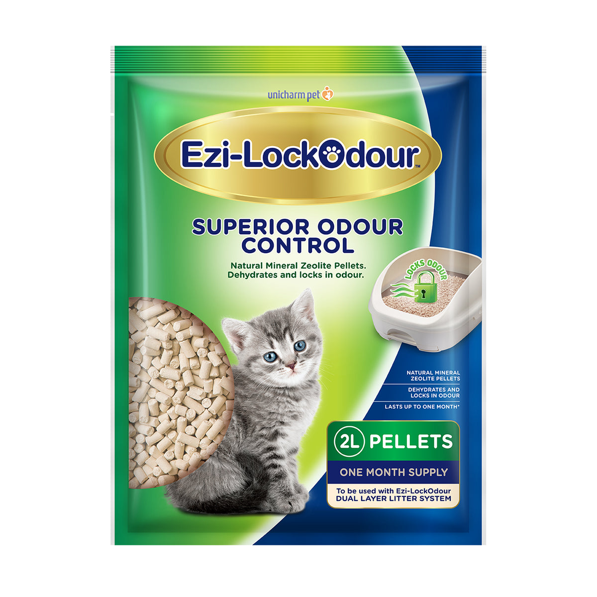 Ezi-LockOdour Natural Mineral Zeolite Pellets 2kg