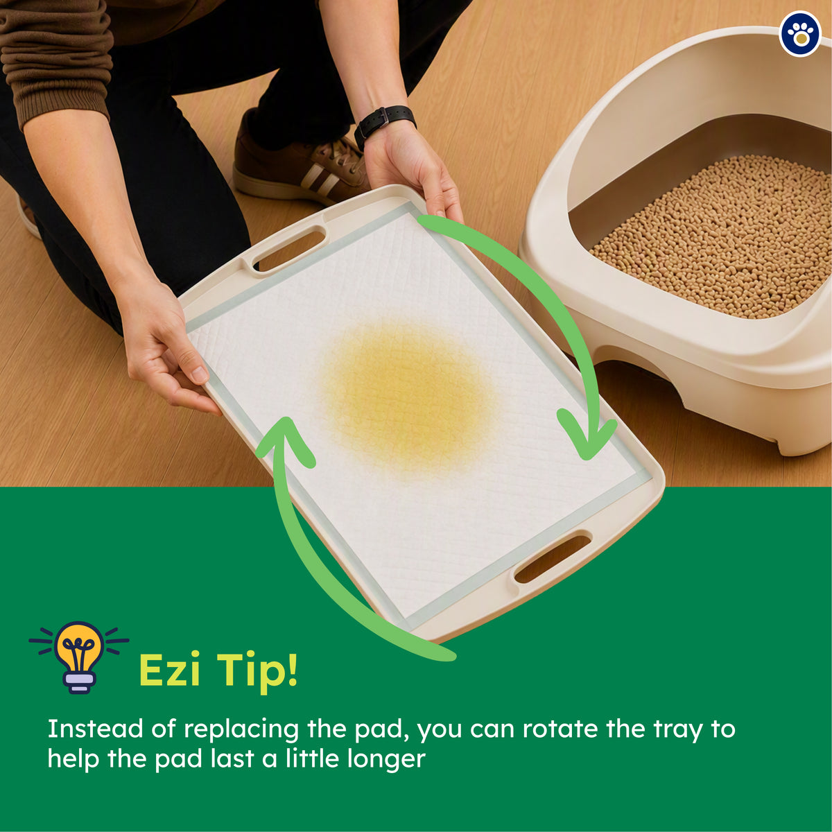 Ezi-LockOdour absorbent pad refills for cat litter tray