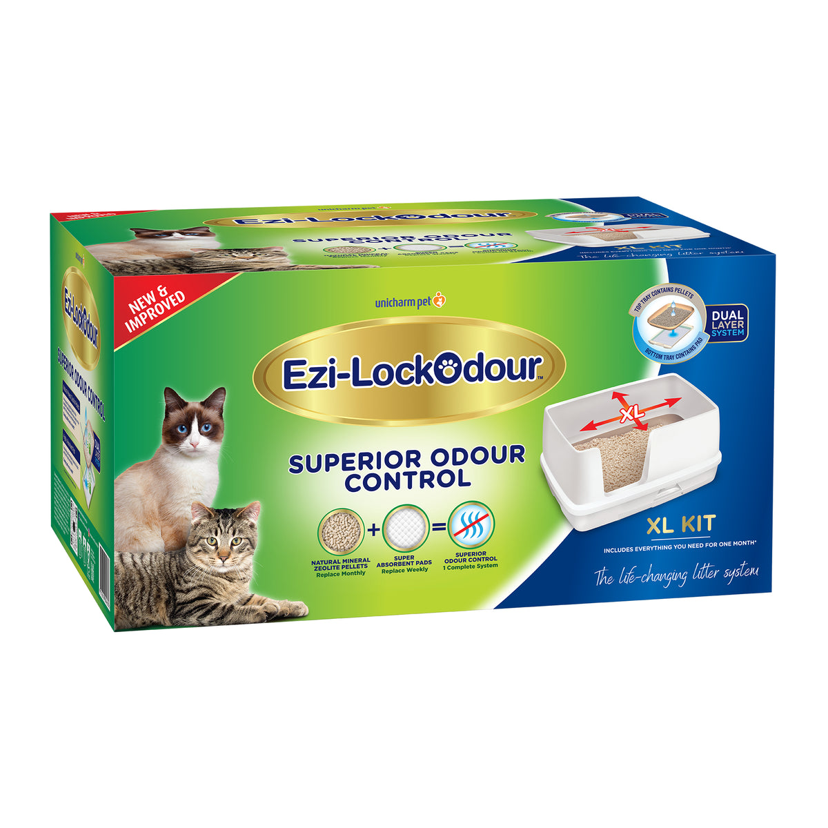 Ezi-LockOdour XL Cat Litter System – Advanced Odour Control Litter Box