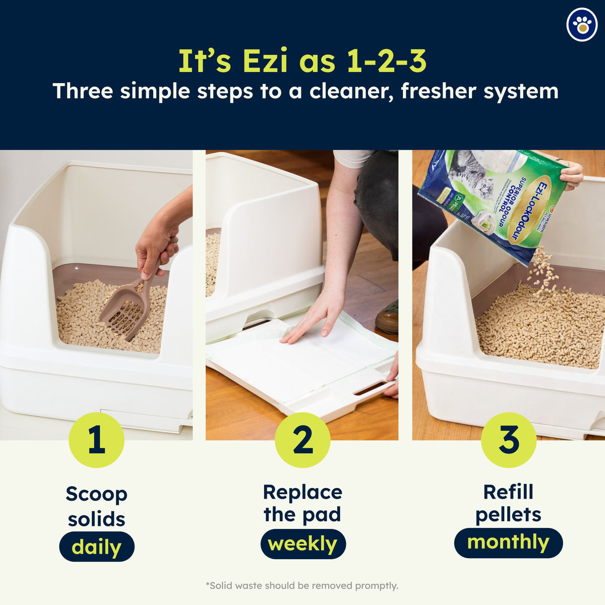 Ezi-LockOdour XL Cat Litter System – Advanced Odour Control Litter Box