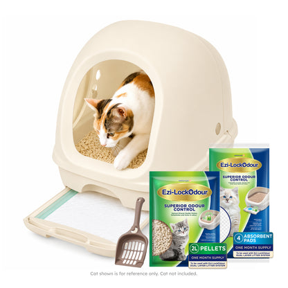 Ezi-LockOdour Hooded Dual Layer Cat Litter System