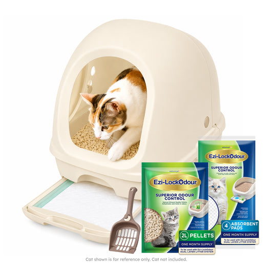 Ezi-LockOdour Hooded Dual Layer Cat Litter System