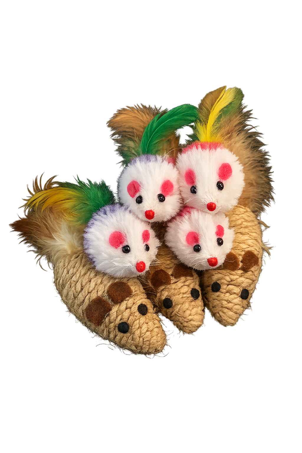 Free plush mouse cat toy bonus gift with Inaba Churu cat treats