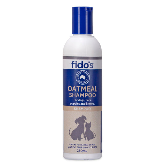 Fidos Oatmeal Shampoo For Dogs Puppies Cats And Kittens 250 ml