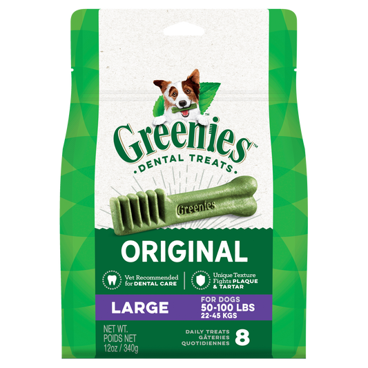 GREENIES Original Dental Large Dental Dog Treats 8 pack
