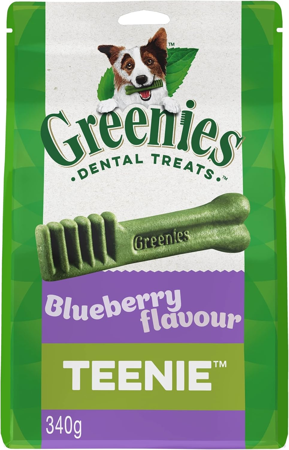 Greenies Dog Blueberry Treat Pack Teenie 340 g