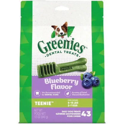 Greenies Dog Blueberry Treat Pack Teenie 340 g
