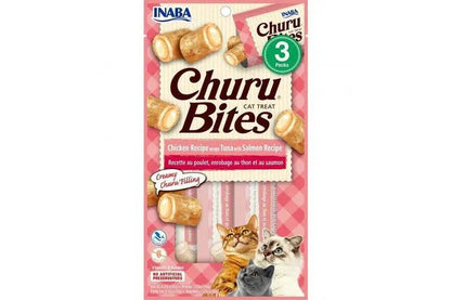 INABA CHURU BITES Chicken WRAPS Tuna Salmon 6 pack