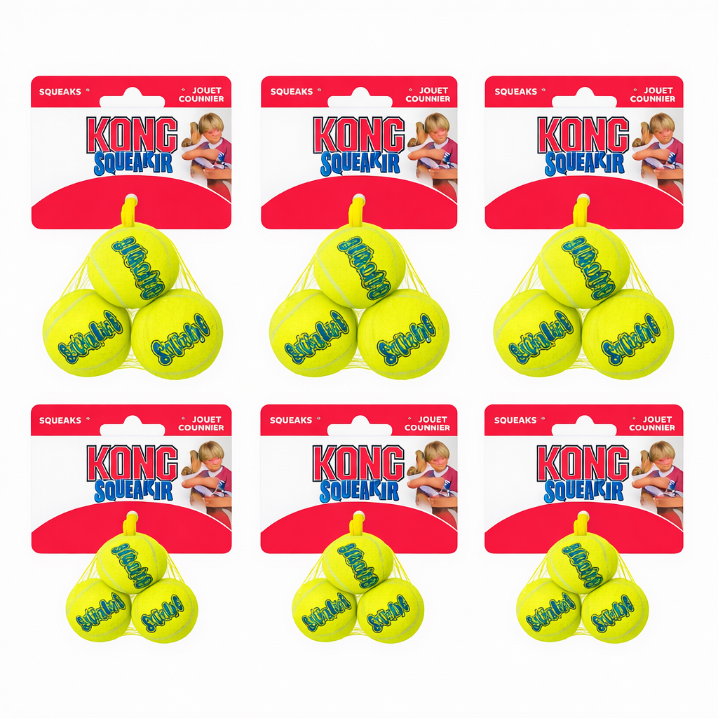 KONG AirDog Squeaker Balls Small 3 pack x 6