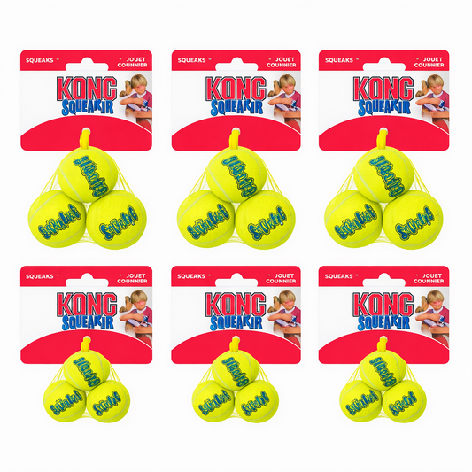 KONG AirDog Squeaker Balls Small 3 pack x 6