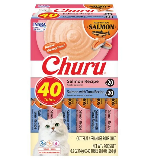 Inaba Churu Salmon Variety Cat Treats 40 x 14g