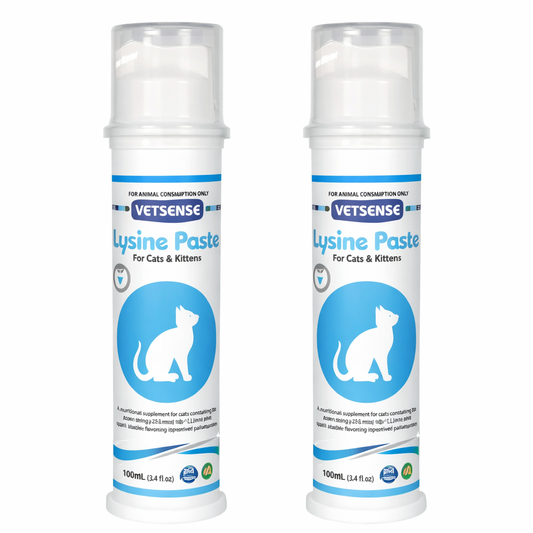 Vetsense Lysine Paste for Cats 100 ml – Value Bundle (2 Pack)