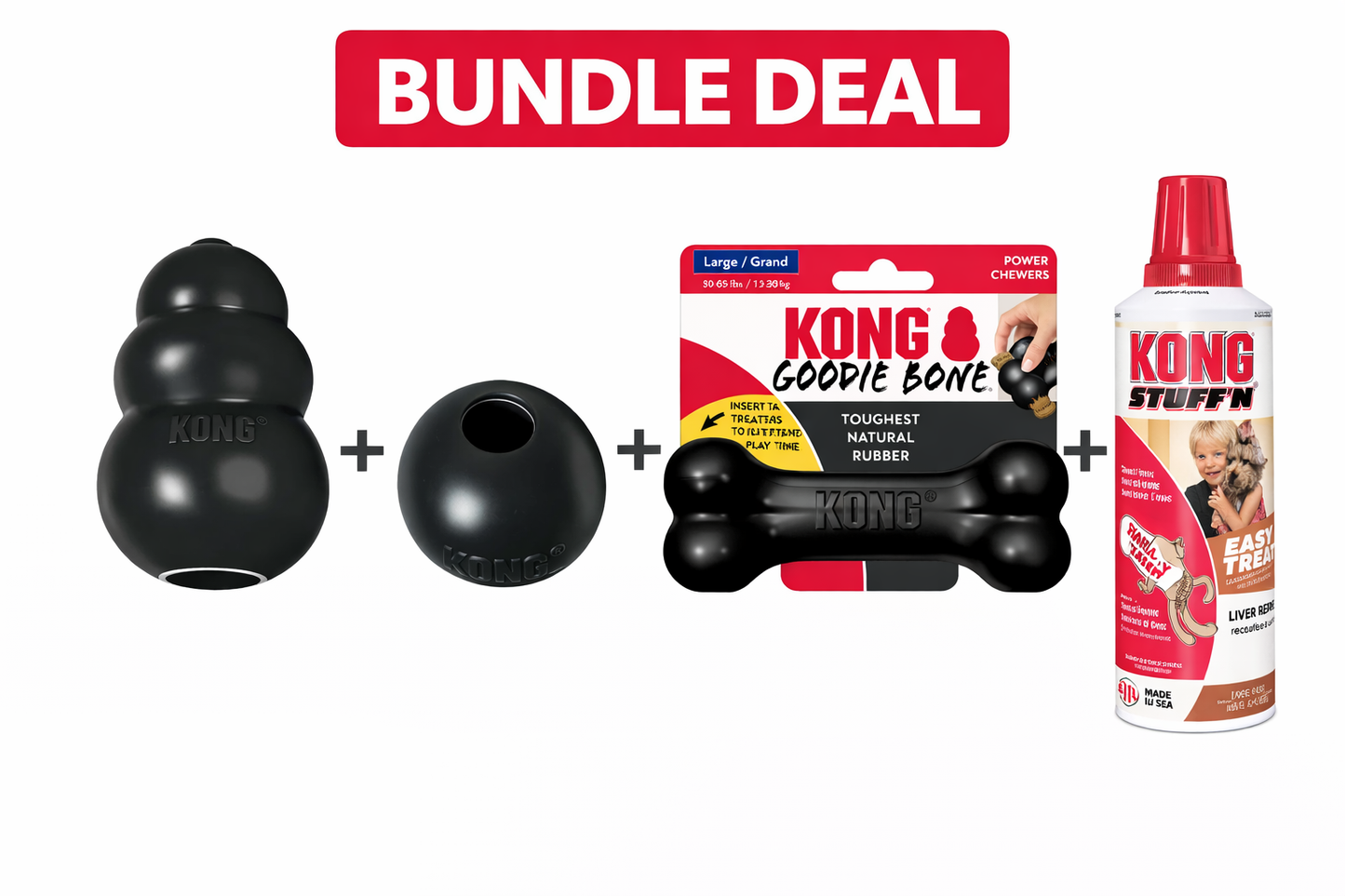 Ultimate KONG Play and Treat Pack bundle for large dogs with KONG toys and treats