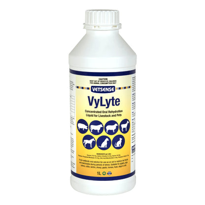 2 pack Vetsense Vylyte oral rehydration liquid 1 litre