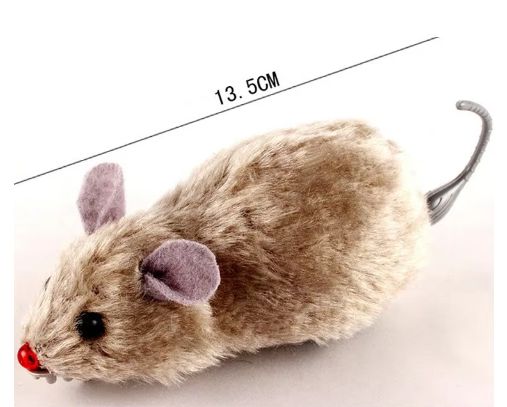 Windup Plush Mouse Toy For Cats