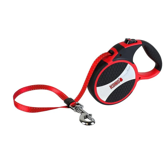 Kong Explore Retractable Leash Red Large