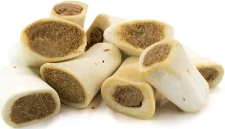 Dog treats with a white background