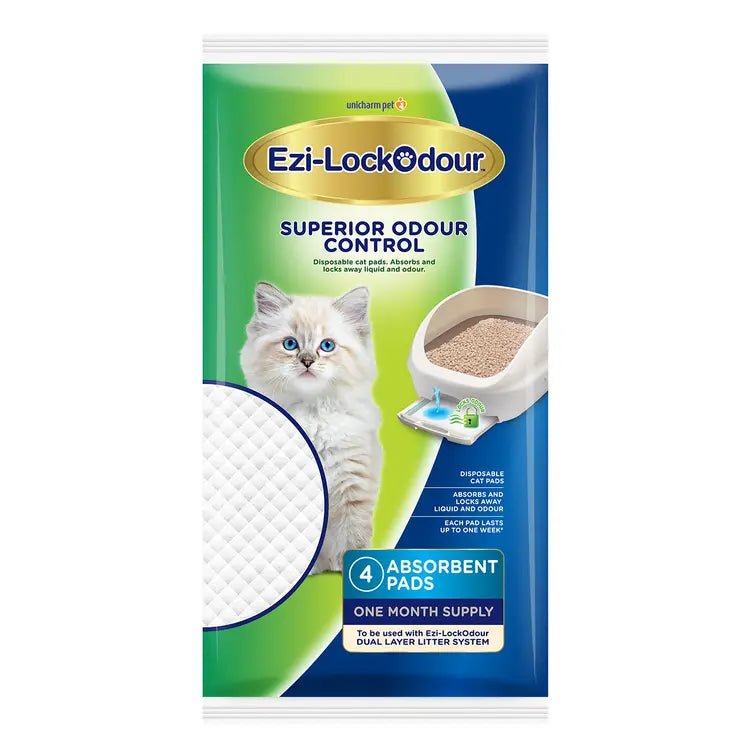 Ezi-Lockodour Absorbent Cat Pads (4 Pads)