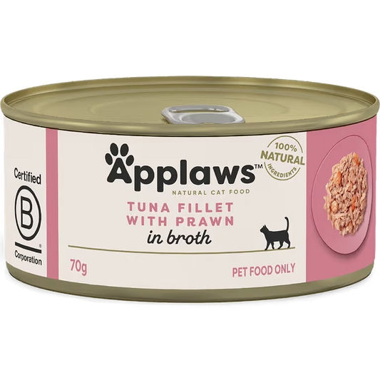 Applaws Tuna and Prawn in Broth Cat Food 70g natural wet cat food