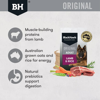 Black Hawk Lamb And Rice Adult Dog Food 20 kg
