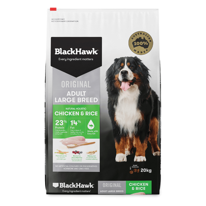 BLACKHAWK Large Breed Chicken And Rice Adult Dog Food