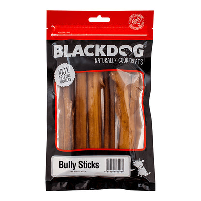 Black Dog Bully Sticks 5 Pack Natural Protein Rich Dental Health