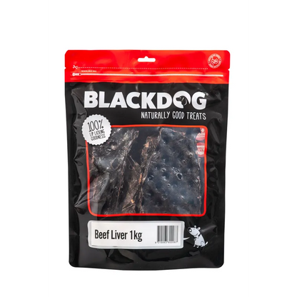 Blackdog Beef Liver 1kg premium natural beef liver dog treats