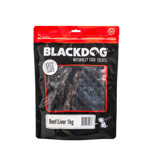 Blackdog Beef Liver 1kg premium natural beef liver dog treats
